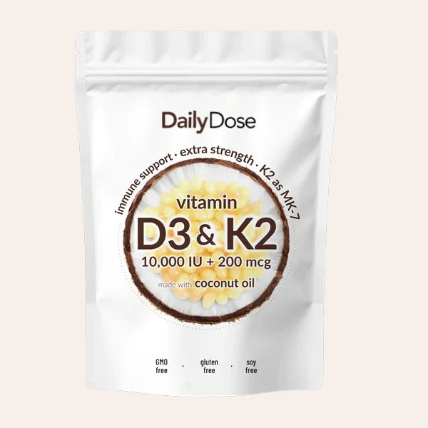 Daily Dose Vitamin D3 & K2 Soft Gels™️