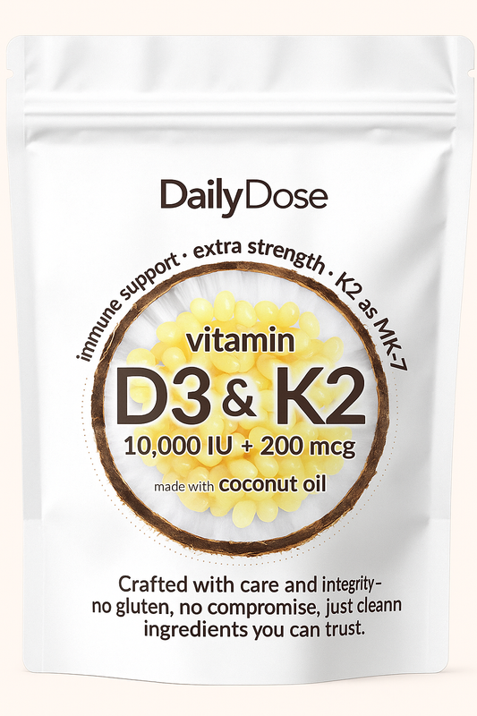 Daily Dose Vitamin D3 & K2 Soft Gels™️